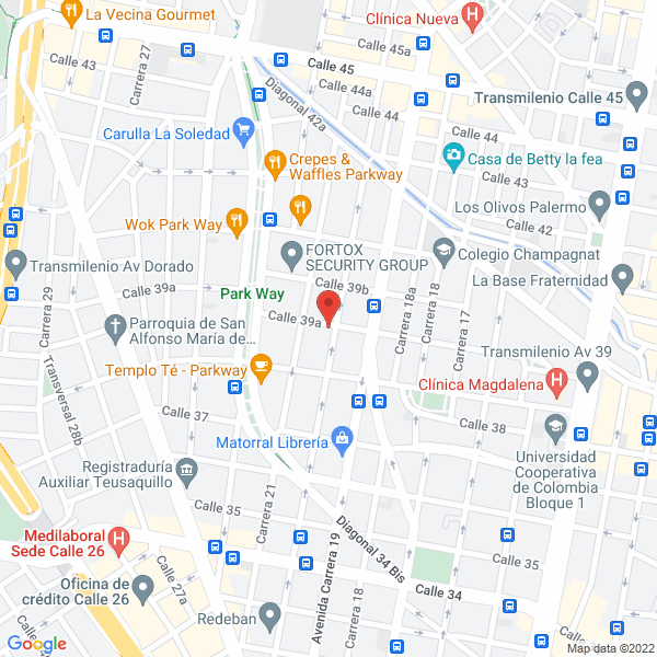 Map of Cursos De Baile Y Decoración De Interiores
