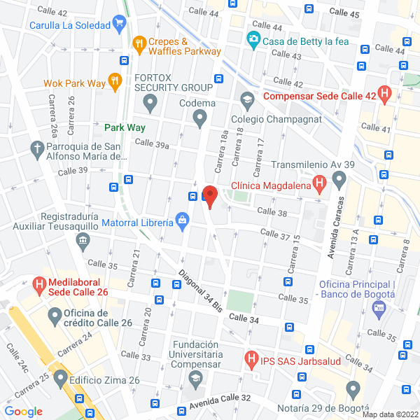 Map of Cvc Industria Ferretera S.A.S.