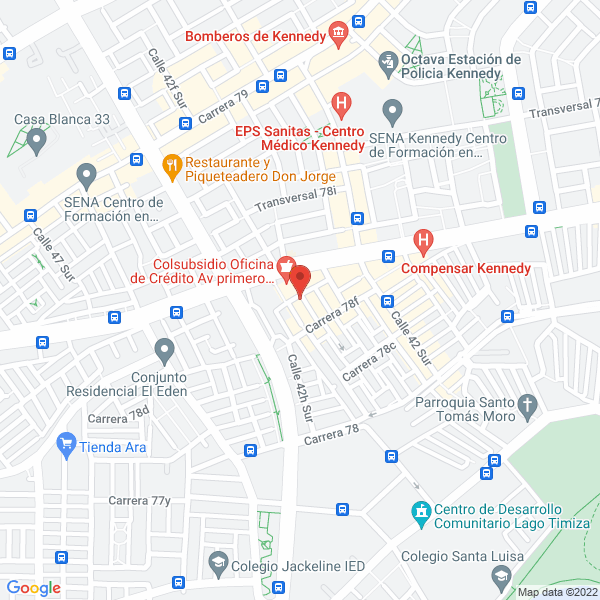 Map of Cyb Casa De Banquetes S.A.S.