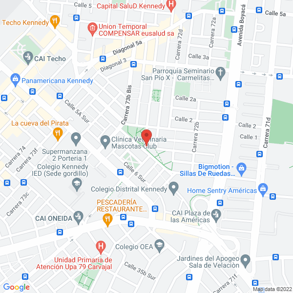 Map of D C Teknicalderas Ltda.