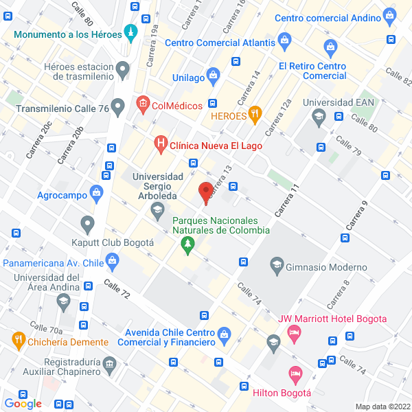 Map of Jiménez De Dávila María Fernanda