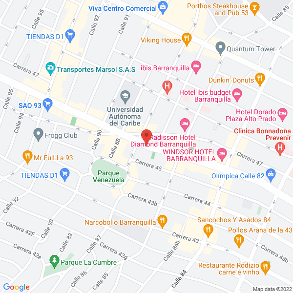 Map of La 46 Music Club