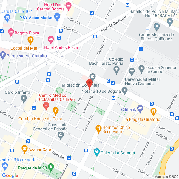 Map of Consorcio Ecovia