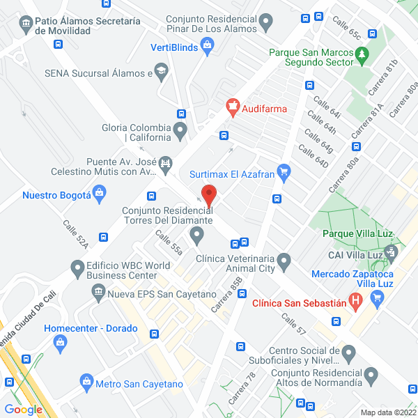 Map of Constru Parques