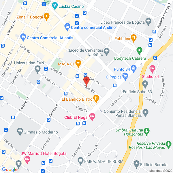 Mapa de Construarq Ltda