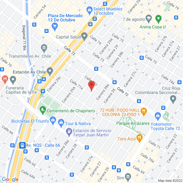 Mapa de Construcciones Bogotá