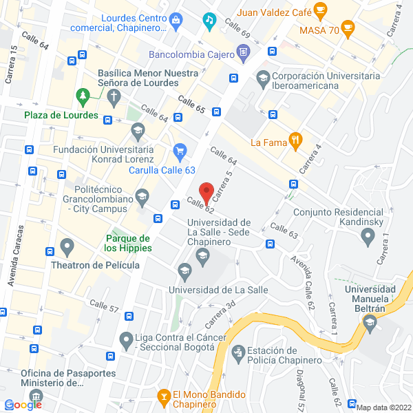 Map of Construcciones Civiles Jfm Ltda.