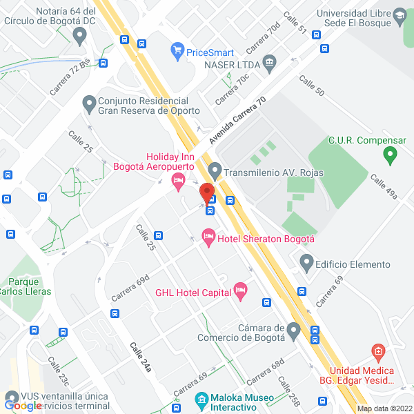 Map of Coobus S.A.S.