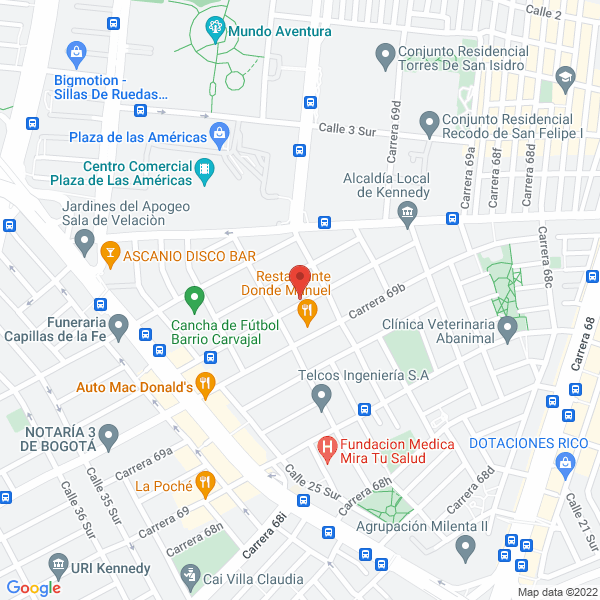 Map of Conductores Eléctricos Condublex International S.A.