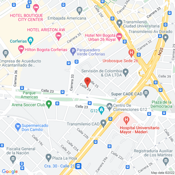 Map of Confecciones Zulmy E Hijos Y Cía. Ltda.