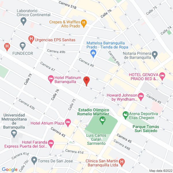 Map of Conprosalud Ltda.