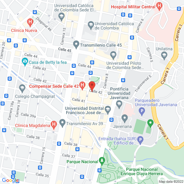 Map of Consejo Profesional De Topografía