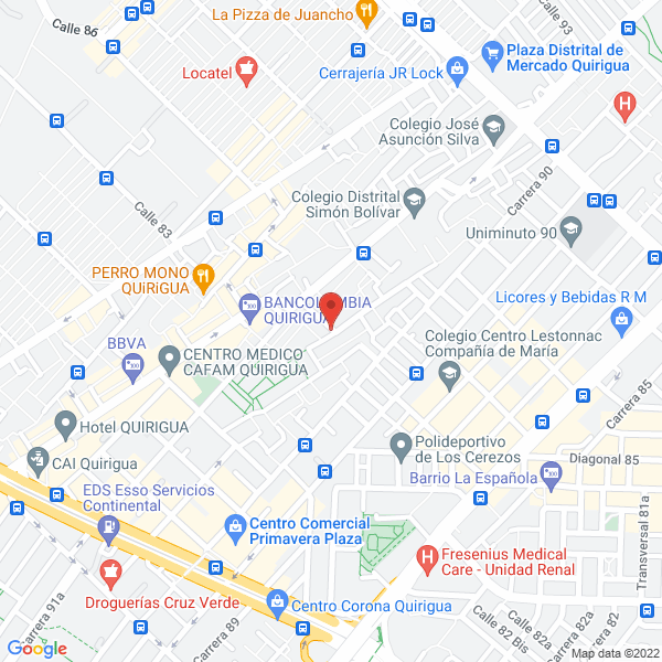 Map of Constanza Vargas E U