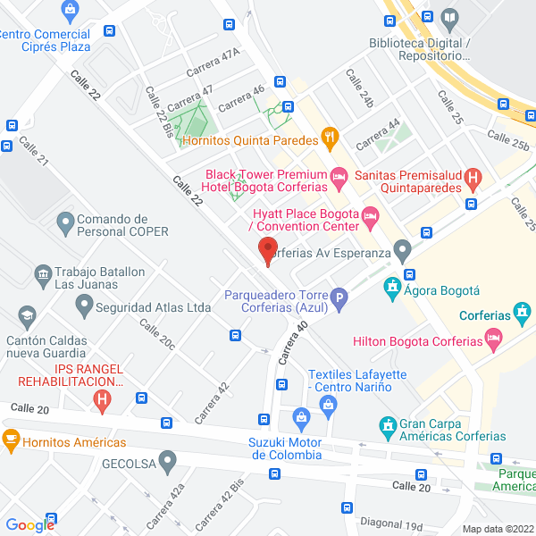 Map of Consultores Especializados En Gestion S.A.S.