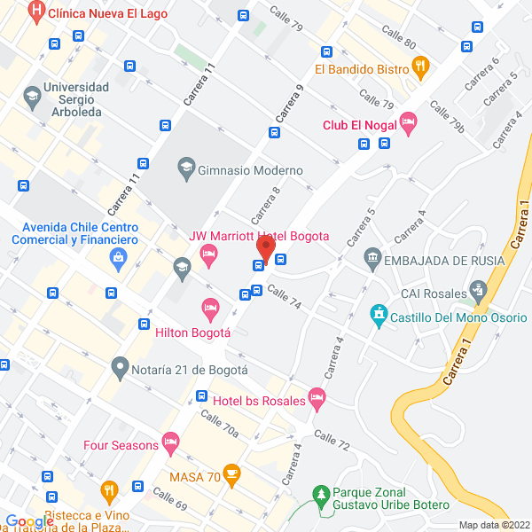 Map of Deloitte Y Touche Ltda.