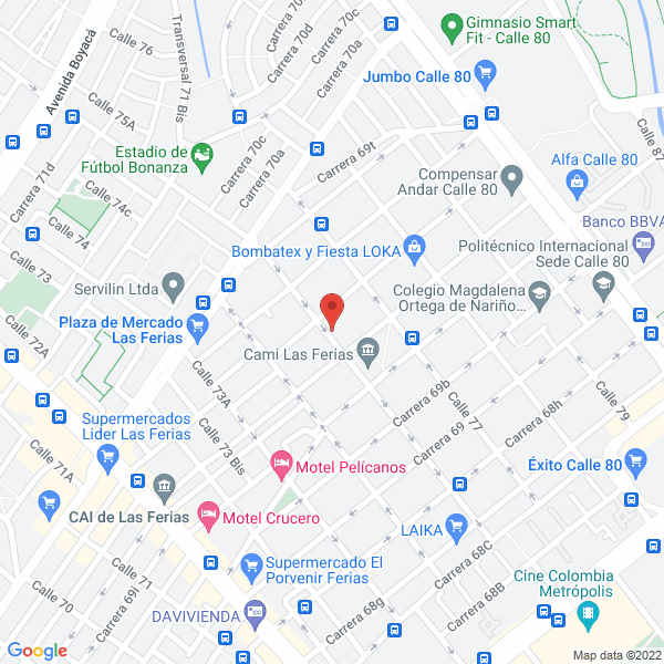 Map of Compañia De Recubrimiento Y Adhesivos Ltda