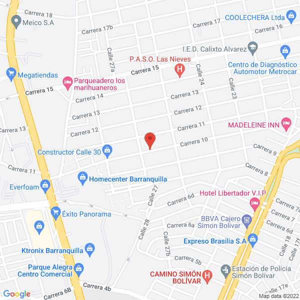 Map of Distribuciones Aluc