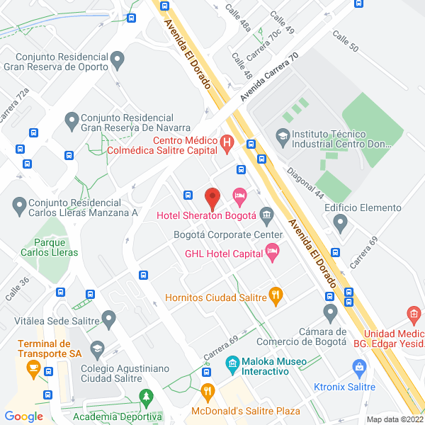 Map of Distribuidora De Pinturas Bogota S. A. S.