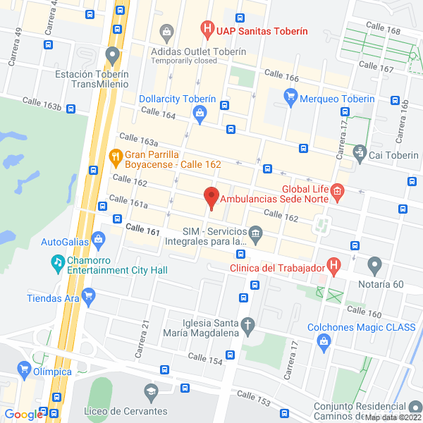 Map of Distribuidora J F C Ltda.