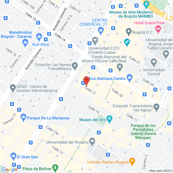 Map of Coopredifap Ltda.