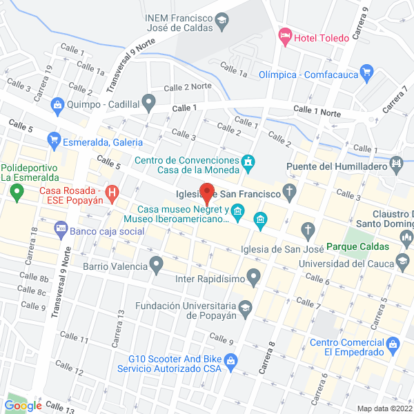 Map of Copi Cauca