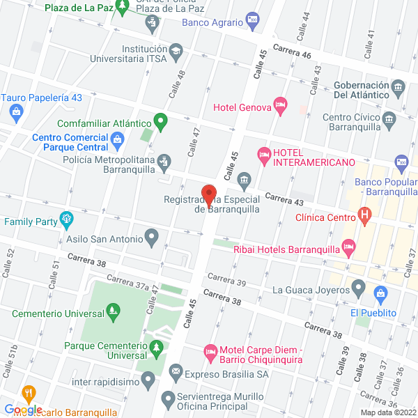 Map of Colegio Coopava