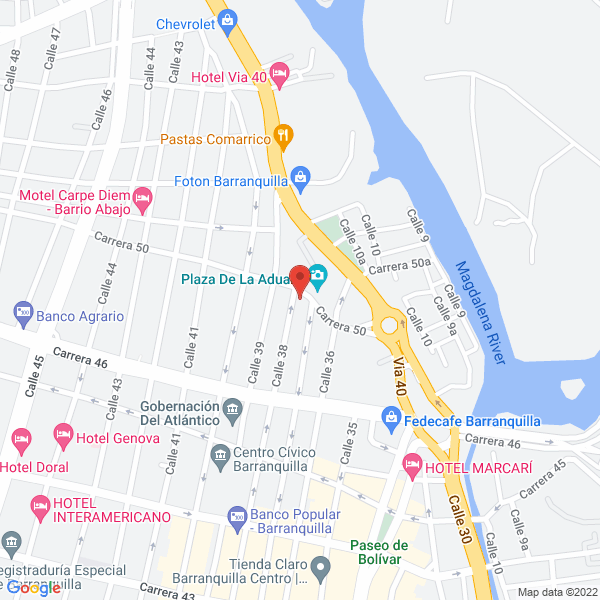 Map of Costa Equipos S.A.S