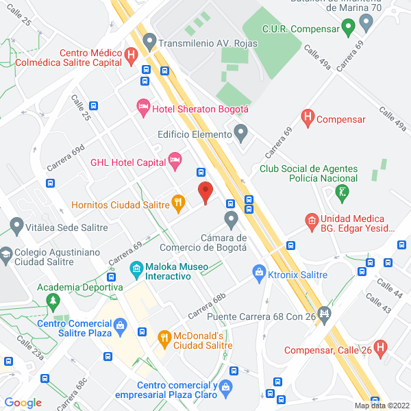 Map of Craneworld Wide Logistic Colombia Ltda