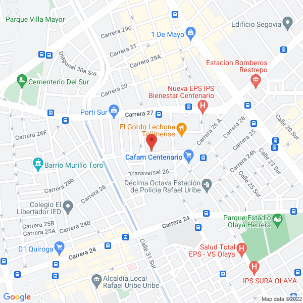 Map of División Muebles Para Oficina