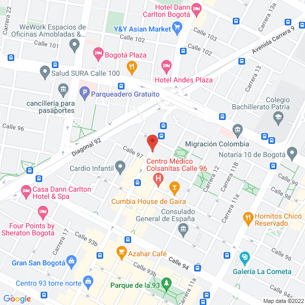 Map of Confecoop