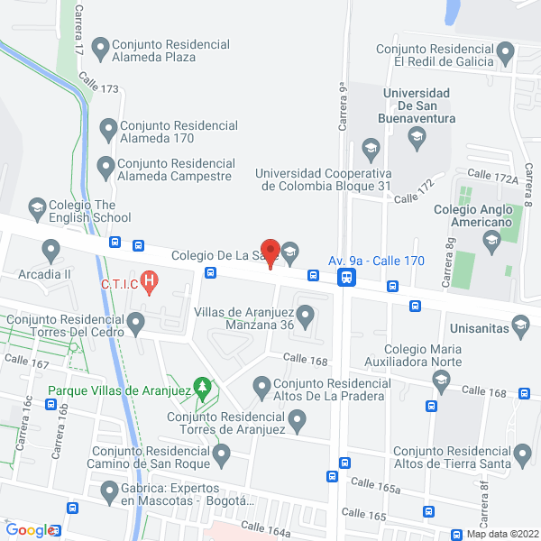 Map of Colegio De La Salle