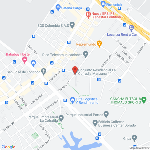 Map of Cosmopolitan Moving Service