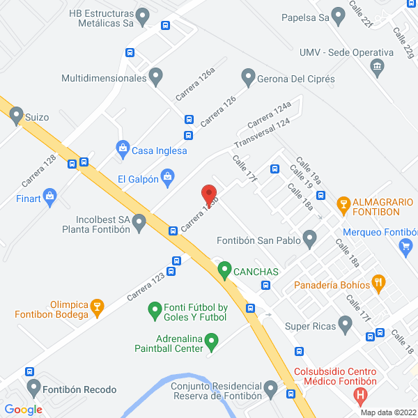 Map of Cotranscopetrol Ltda