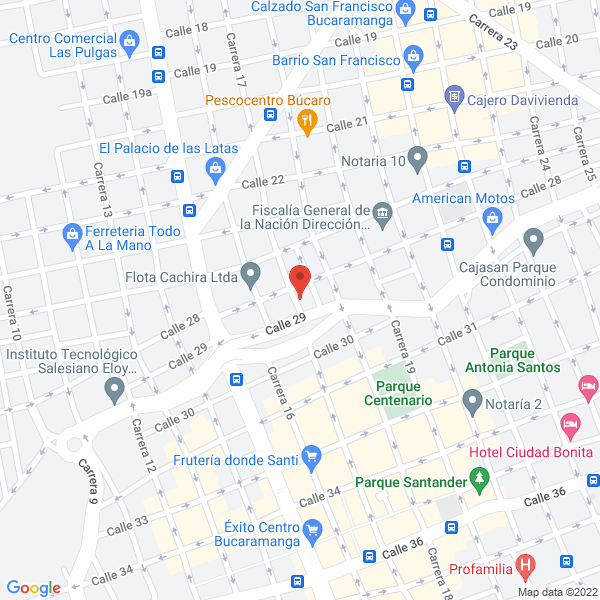 Map of Comercializadora Veterinaria De Santander Ltda.