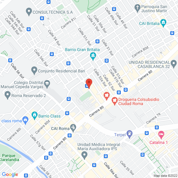Map of D Y J Soluciones Industriales