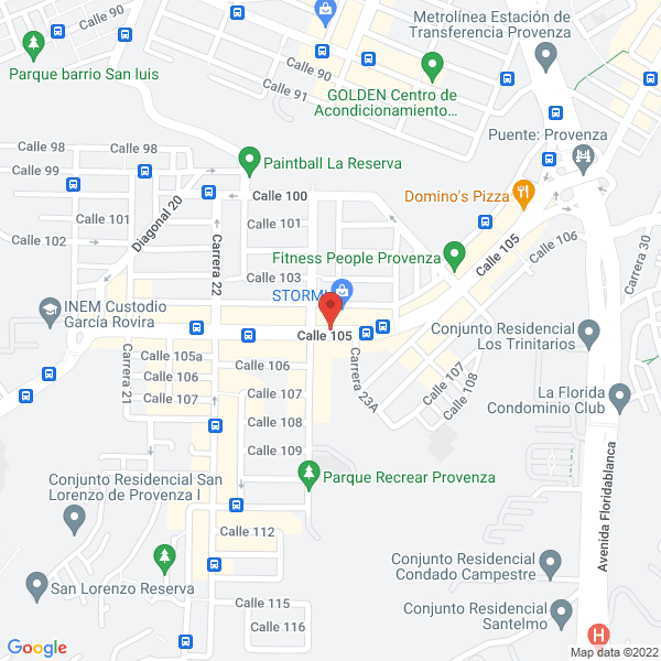 Map of Cortinas Yolanda Angarita