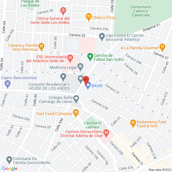 Map of Costa Aire