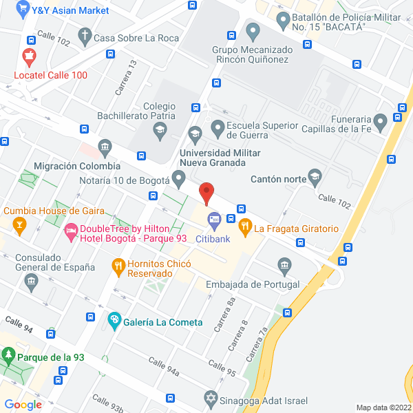 Map of Constructora Hhc S.A.