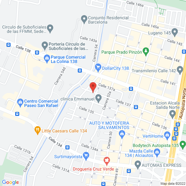 Map of Constructora Ince Ltda.