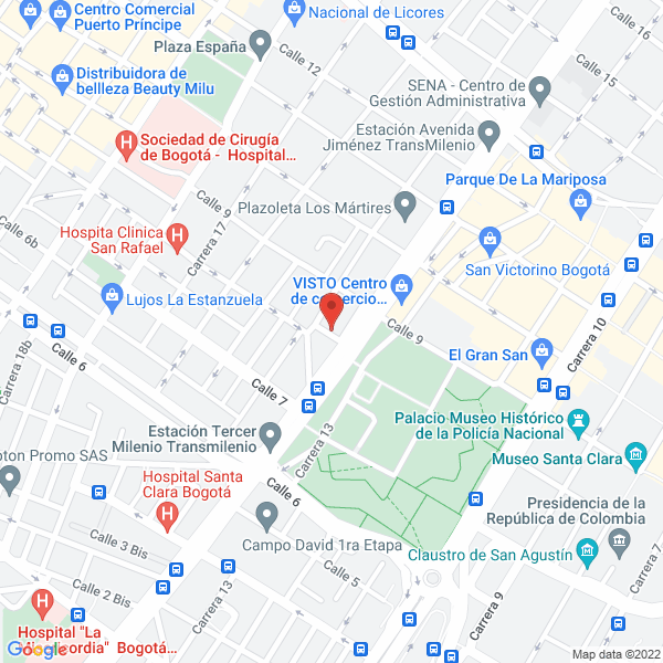 Map of Electripartes Ltda.