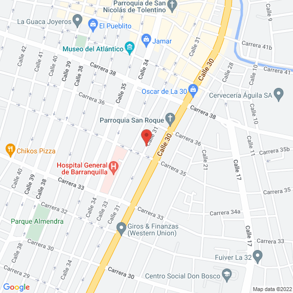 Map of Electro Bobinados Medellín