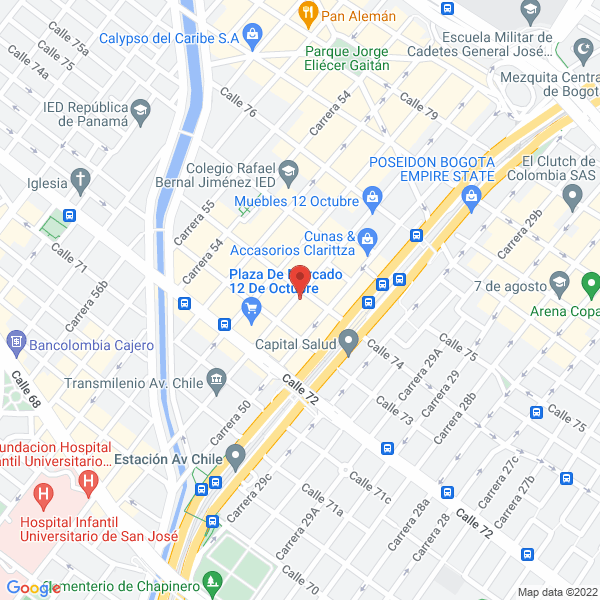 Map of Depósito De Materiales 12 De Octubre