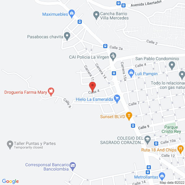 Map of Depósito De Materiales Santana