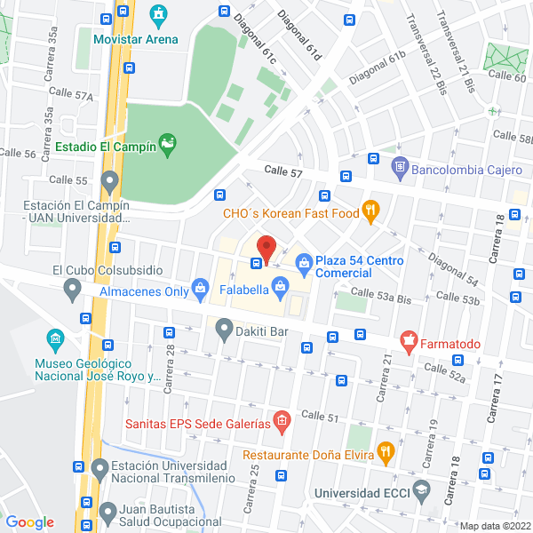 Map of Ejecutiva De Viajes Satena