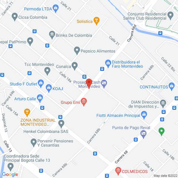 Map of Ek Flex S.A.S.
