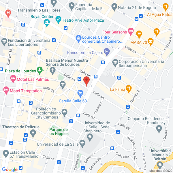 Map of En Forma Natural