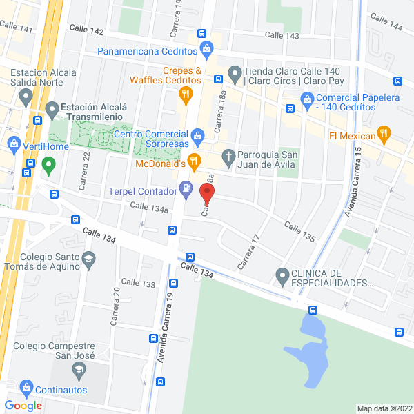 Map of Entorno Vivienda Asistida