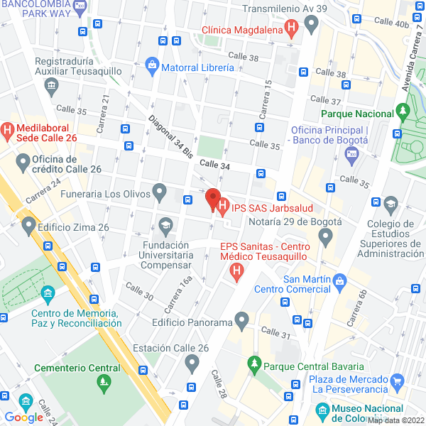 Map of Entrenando-Tecnologia Educativa S.A.S