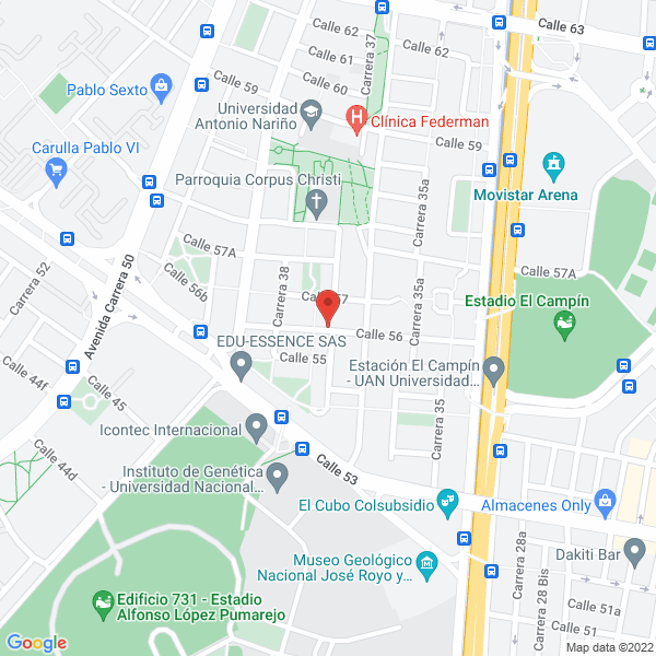 Map of Entretenimiento Para Todos S.A.S.