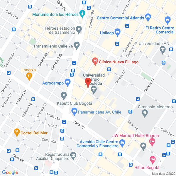 Map of Escuela Colombiana De Fina Y Alta Joyería